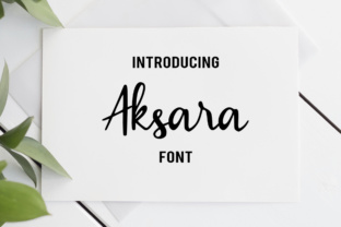 Aksara: The Relaxed Script Font for Editorial Design