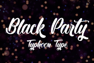 Black Party: The Bubbly Script Font That Elevates Handmade Goods