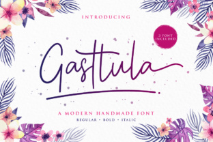 Gasttula: A Modern Script Font for Editorial Design