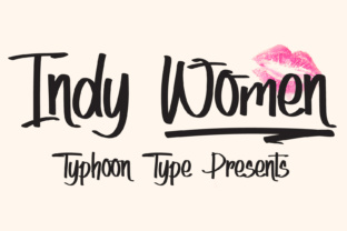 Indy Women: A Handwritten Typeface for Relaxed Editorial Design