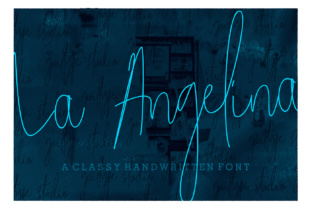 La Angelina: A Modern Script Typeface for Editorial Design