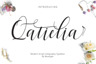 Qatielia Family: A Modern Script Typeface for Editorial Design