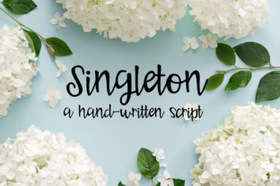 Singleton: The Perfect Script Font for Handmade Product Labels