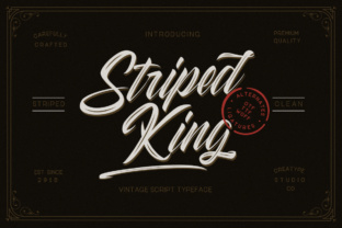 Striped King: The Vintage Script Font for Modern Web Design