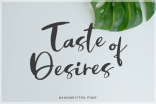 Taste of Desires: The Perfect Script Font for Handmade Branding