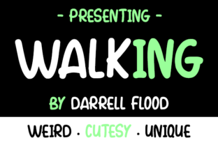 Walking Font: The Quirky Typeface for Playful Branding Projects